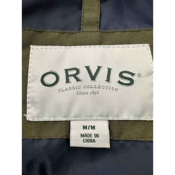 ORVIS Puffer Vest Mens Green Blue Full Zipped Pockets Sleeveless Excellent - Picture 4 of 12